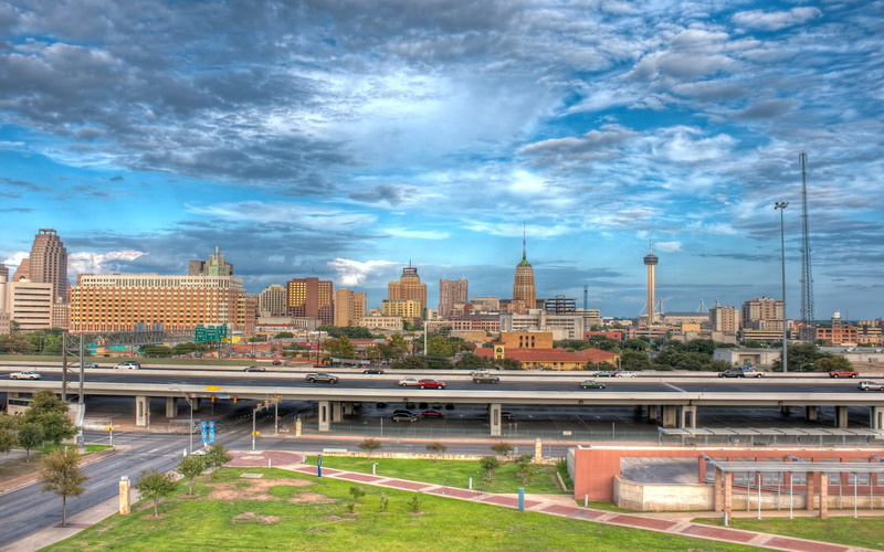 travel, financial District, modern, street, san antonio, office Building, skyscraper, no people, city Life, uSA, cloud - sky, business, city, day, panorama