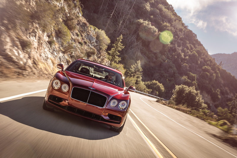 luxury, Bentley Flying Spur V8 S, 4K, Geneva Auto Show 2016, red