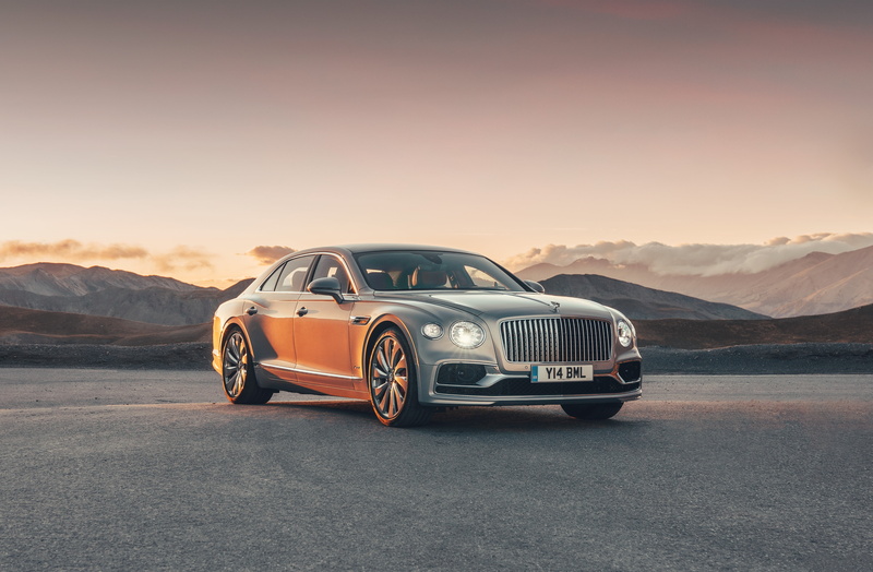 4K, Car, Luxury Car, Vehicle, Bentley Flying Spur, Bentley, Silver Car