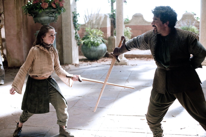 1080P, Maisie Williams, Miltos Yerolemou, Game Of Thrones, TV Show, Syrio Forel, Arya Stark