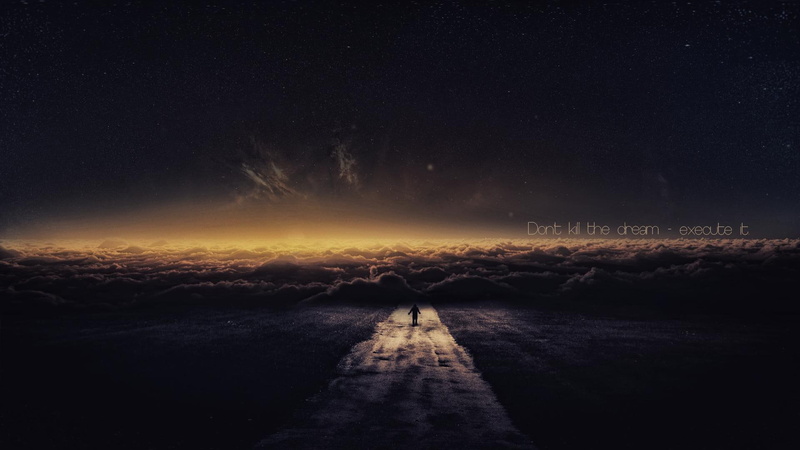 sky, 1080P, universe, quote, clouds, road