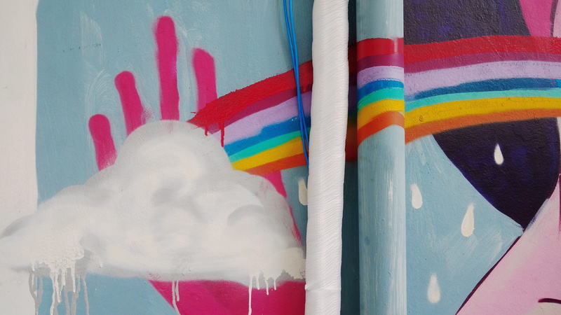 graffiti, cloud, rainbows, art and craft, paint, creativity, 5K, covering, multi colored, emotion, street art, beco do batman, grafitti, brazil, striped
