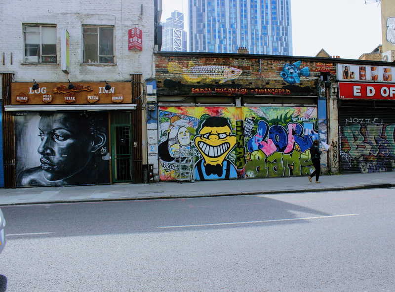 transportation, pavement, shoreditch, walking, street photography, east london, building exterior, architecture, graffiti, canada, built structure, mural