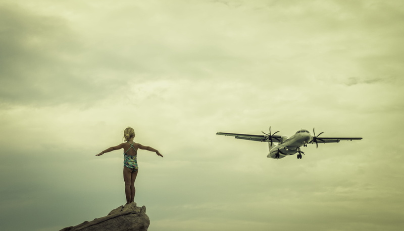women, arms outstretched, day, aerospace industry, outdoors, child, human arm, mid-air, cloud - sky, transportation, beach, nature, full length, limb, diving
