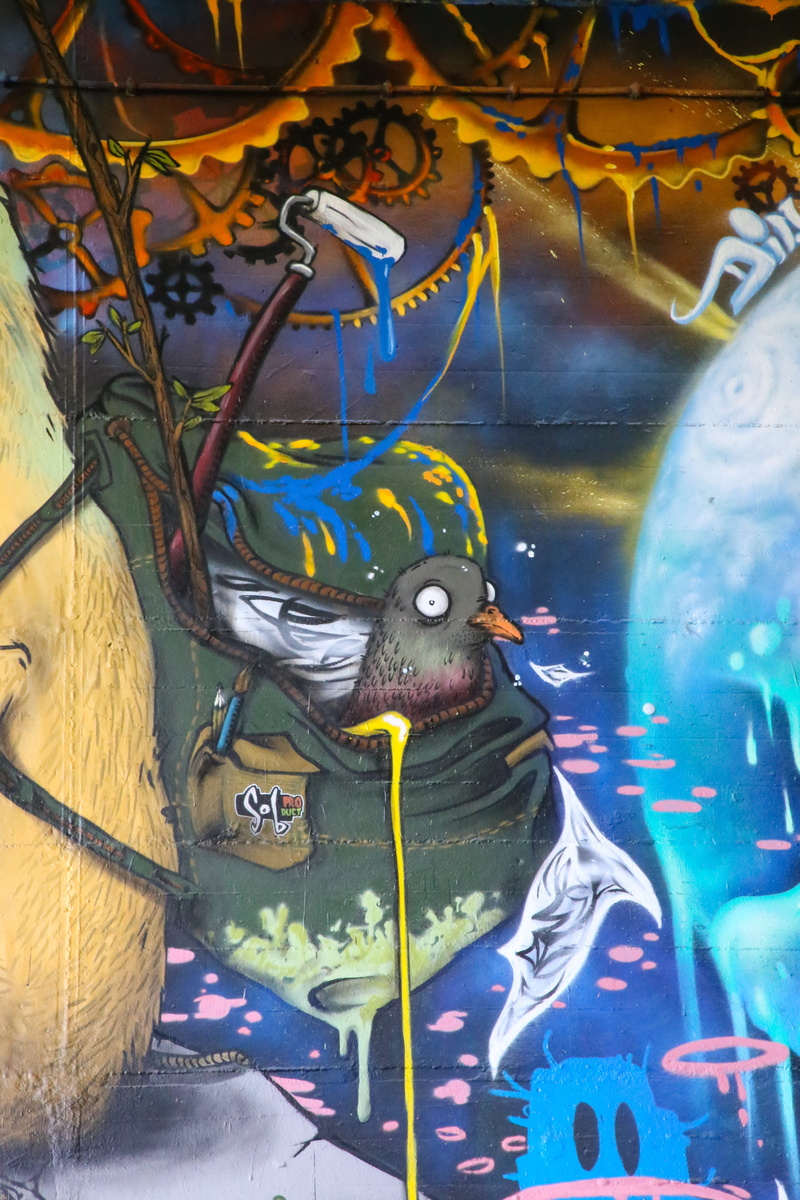 outdoors, spray, sprayer, close-up, graffiti, street art, mural, color, representation, art and craft, vertebrate, art, day, domestic, mainz, animal wildlife