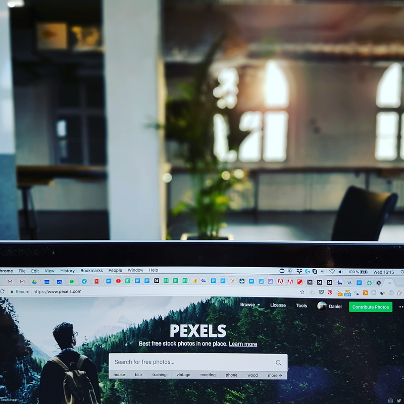 web browser, website, monitor, screen, glass - material, table, laptop, day, architecture, pexels, office, browser, built structure, real people, displaying