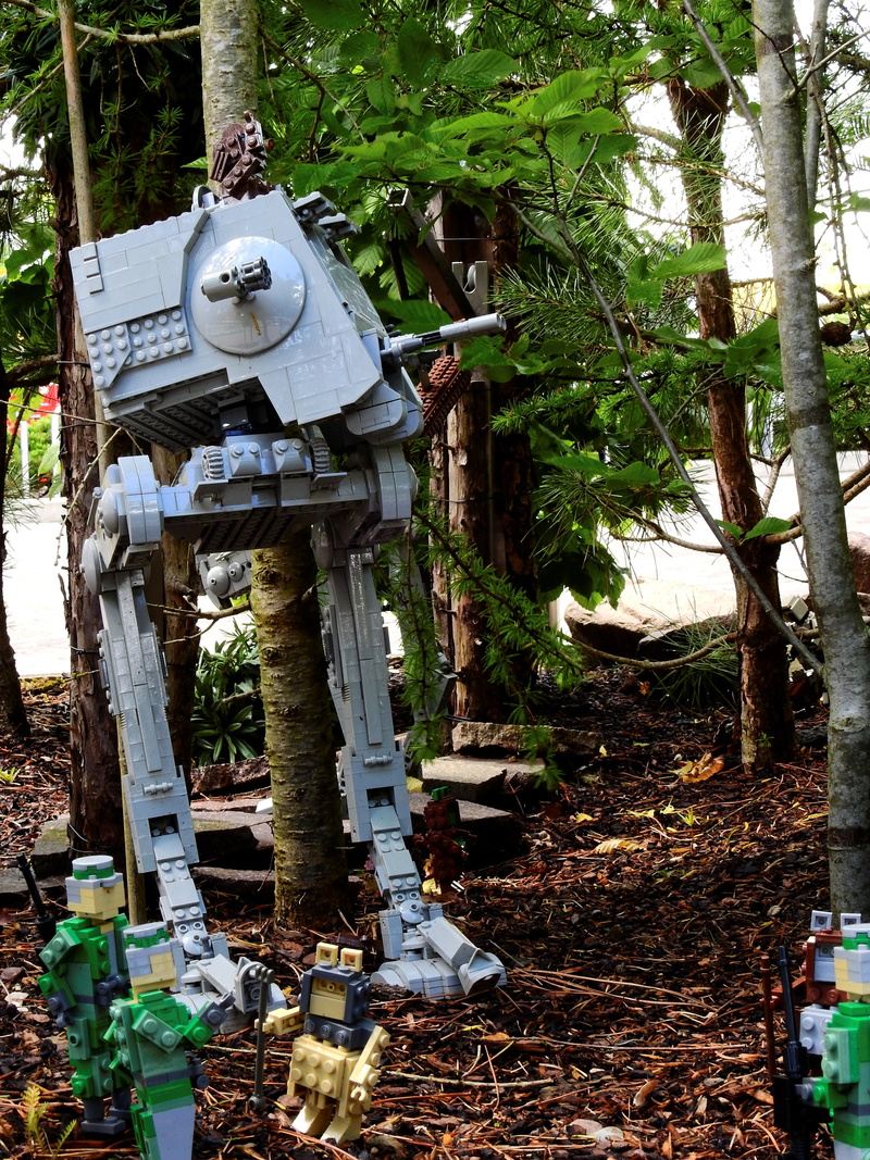 land, text, leaf, theme park, wookie, tree, kriegder star, built structure, toys, children, build, outdoors, trunk, field, plant part, 4K, war, no people