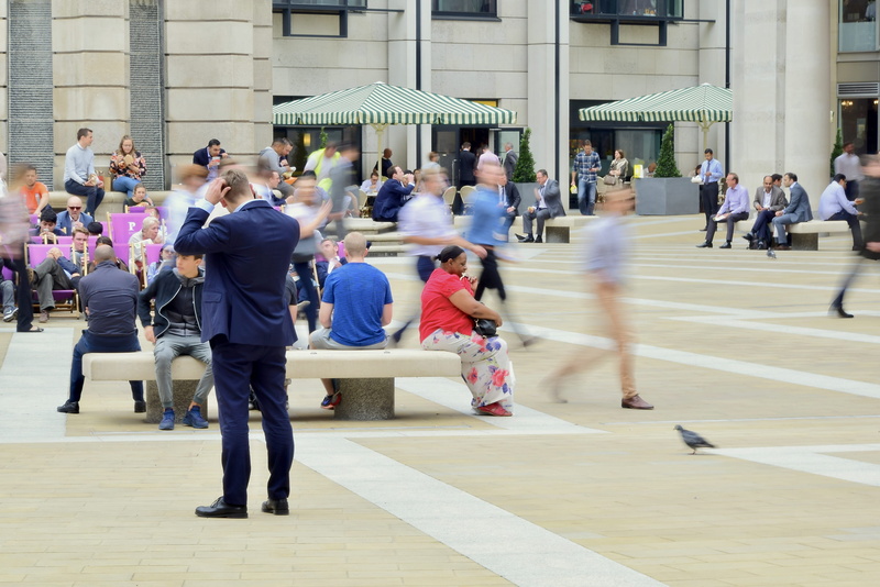 city, men, building exterior, colourful, man, group together, street, architecture, leisure activity, suit, ground, outdoors, sitting, day, 4K, people