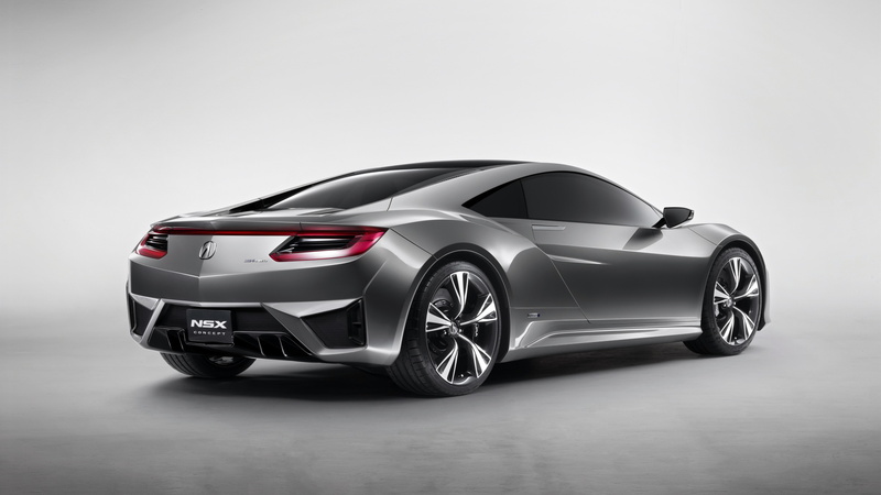 Acura, Car, Back, Concept, 4K, coupe, NSX, View, silver, sports