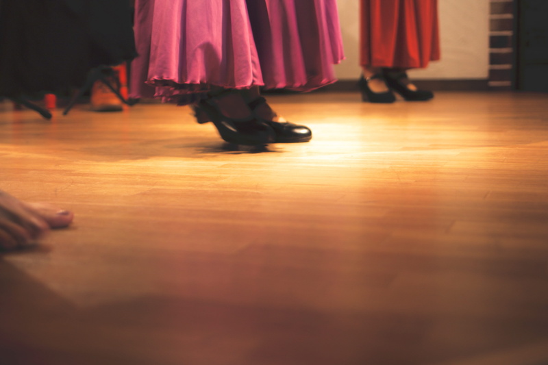 indoors, lifestyles, gipsy, shoe, group of people, wood, stage, hardwood floor, japan, performance, low section, human leg, steps, dress, perform, people