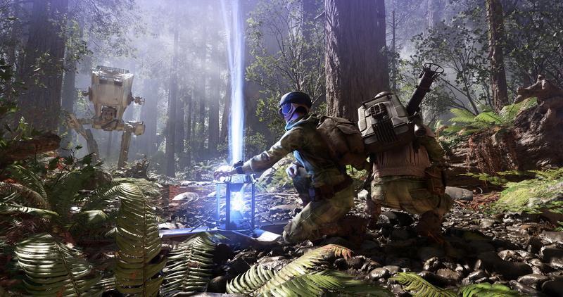 Battlefront, forest, communication, Wars, water, uniform, people, shooter, warrior, nature, Star, action, protection, plant, land, safety, helmet, government