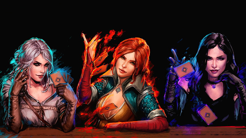 Gwent, Ciri (The Witcher), 4K, Triss Merigold, The Witcher 3: Wild Hunt, Nilfgaard