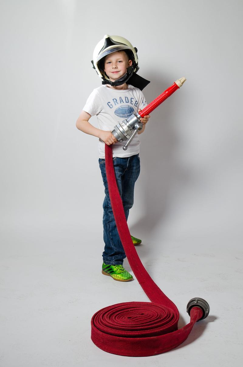 childrens portrait, work helmet, white background, front view, 4K, portrait, a boy and a girl, sports helmet, sports equipment, casual clothing, one person