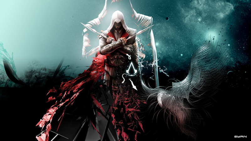 futuristic, illustration, abstract, looking at camera, bizarre, event, 1080P, fashion, fantasy, creed, digital composite, backgrounds, men, mystery, background