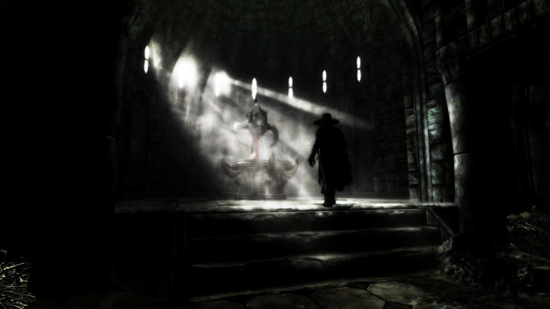 dark, architecture, building, abandoned, adult, spooky, 1080P, ghost, real people, The Elder Scrolls V: Skyrim, night, horror, built structure, old, The Elder Scrolls