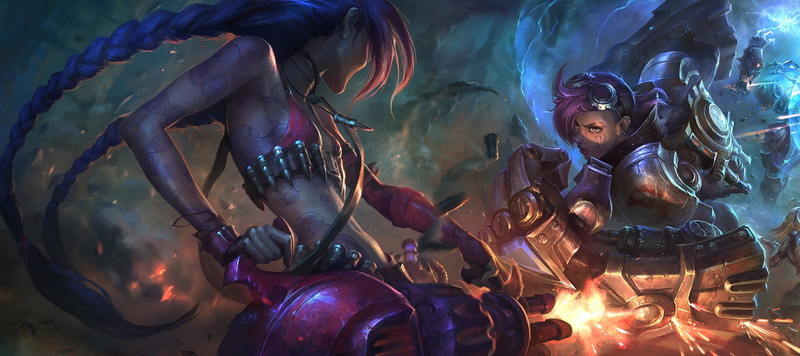 Jinx (League of Legends), League of Legends, Vi (League of Legends), 1080P