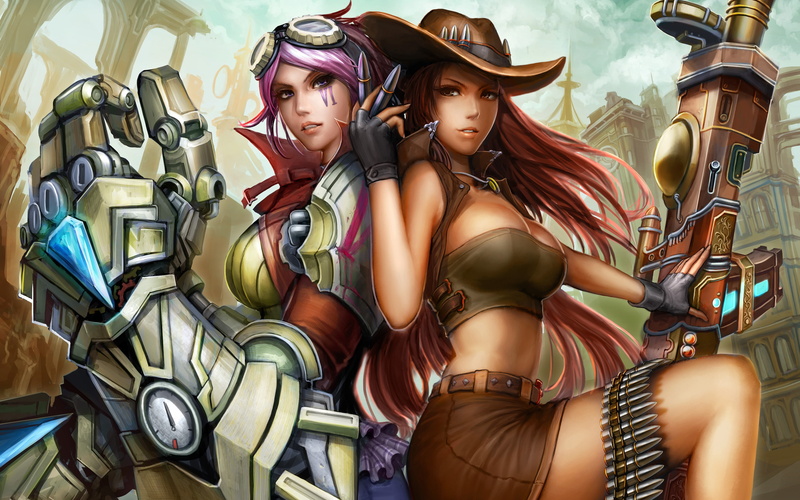 Caitlyn, video games, Vi (League of Legends), 4K, League of Legends