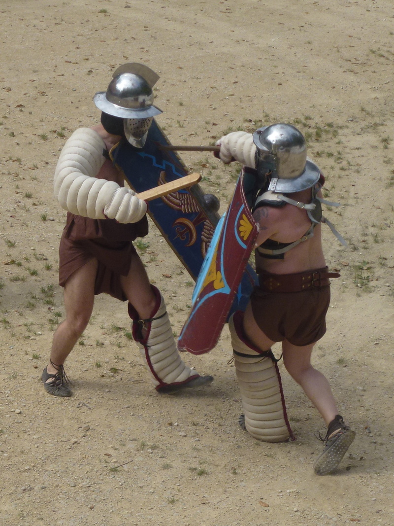 gladiatorial games, romans, the past, security, weapons, sword, fighting, protection, roman, conflict, fight, 4K, outdoors, aggression, gladiator, knight - person