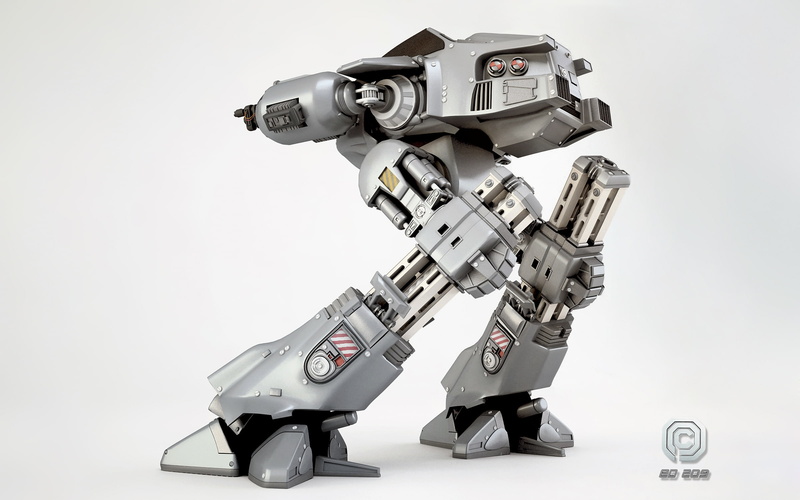 movies, sci fi, robot, 1080P, ed 209, mecha, rollerball