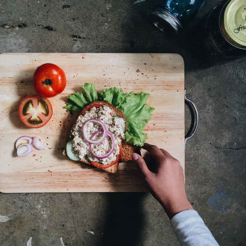 healthy, rustic, human hand, organic, sammie, tomato, one person, preparing food, holding, cutting board, sandwich, homemade, fresh, makati, vegetable