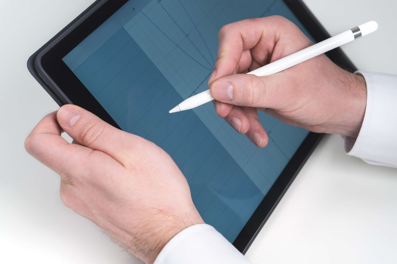 human body part, close-up, pen, technology, communication, blouse, corporate business, browsing, finger, businessman, graph, males, analyzing, analysis