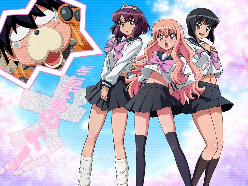 x, zero, hd, girls, 480P, seasons, Zero no Tsukaima, art, tsukaima, anime, Anime Girls, nature