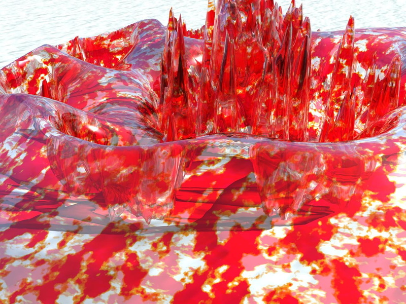 mollusk, white, abstract, texture, gelled, art, 720P, gel, hd, textures, red, jello