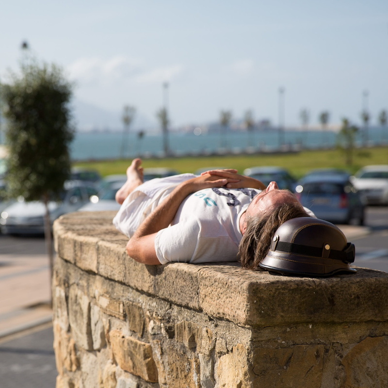 day, siesta, real people, men, lot, motor vehicle, teenager, sleep, casual clothing, wall, near, daytime, parking, relaxation, 1080P, rest, human, vehicle