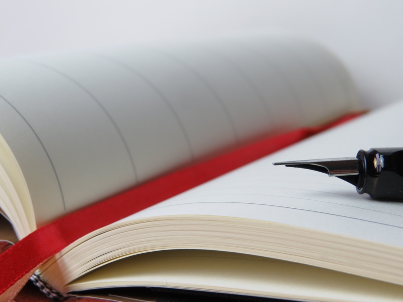copy space, red, strap, dates, note pad, indoors, business, 4K, document, education, blank, literature, paper, publication, notebook, studying, diary