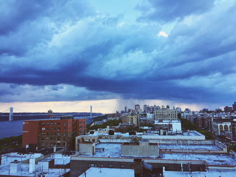 rain, 3501 broadway, 2K, building, office building exterior, winter, residential district, manhattan, cloud - sky, new york, storm, built structure, sky