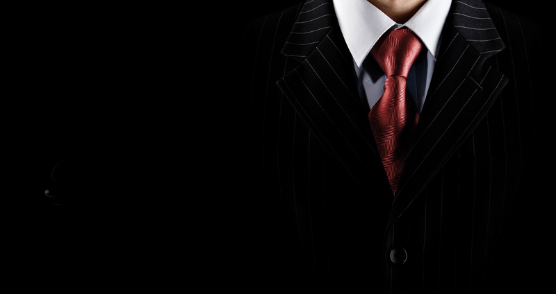 businessman, red, males, necktie, one person, men, close-up, indoors, midsection, adult, menswear, business, front view, studio shot, shirt, tie, black background
