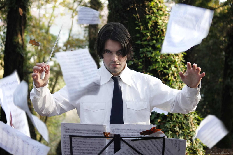 nature, necktie, males, plant, tree, holding, waist up, standing, 1080P, young men, people, day, business, music, front view, menswear, adult, men, well-dressed