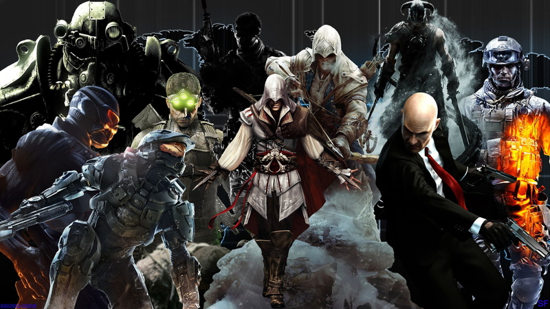 hitman, assassins, creed, splinter, 1080P, halo, video, battlefield, master, cell, chief, hd, art, agent, games, Assassins Creed, Video Games, fallout