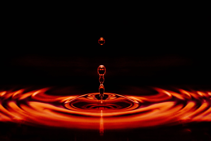 motion, close-up, purity, studio shot, rippled, no people, drop, ripple, black background, splashing, macro, wet, liquid, freshness, abstract, digital