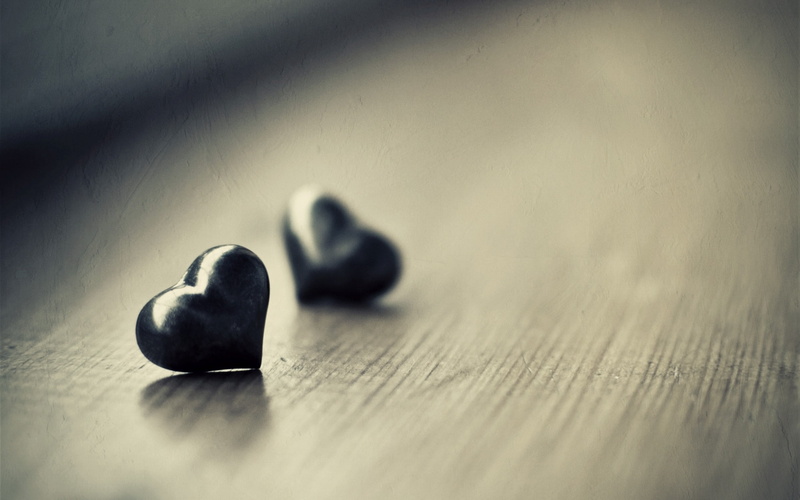 romance, love, freshness, abstract, heart, no People, table, healthy eating, food, two, wooden, stone - Object, figures, nature, copy Space, close-up, concepts