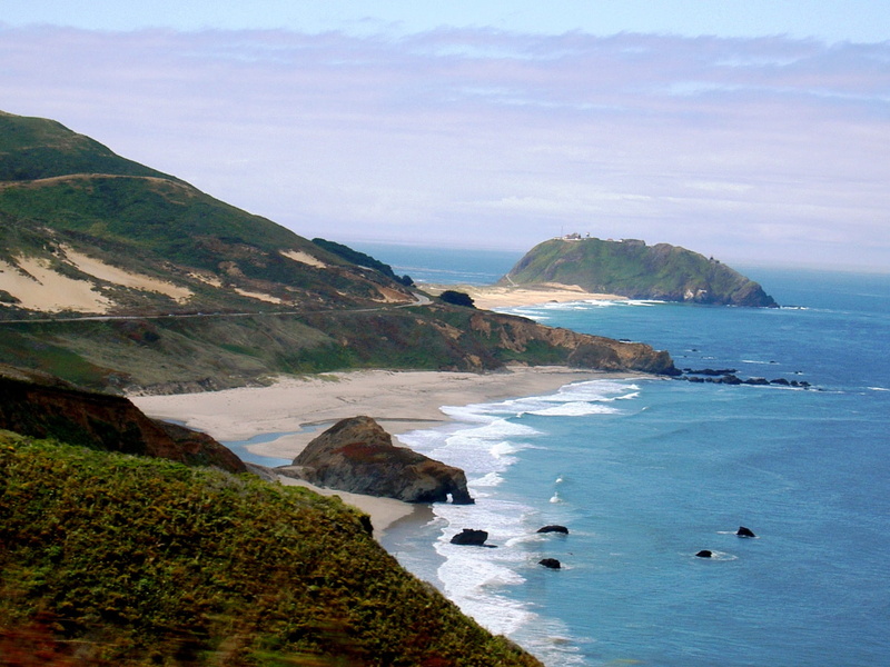 rock - Object, public domain, station, scenics - nature, point, mountain, light station, no people, big, sky, coastline, California, tranquil scene, england