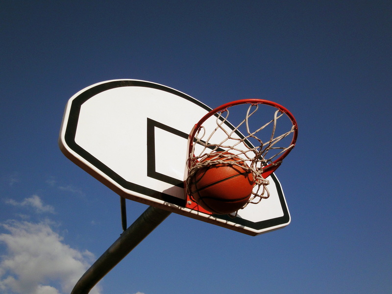 activity, sky, athlete, ball, no People, professional Sport, sport, clear sky, action, leisure Activity, the sky, scoring, hoop, court, nature, basket