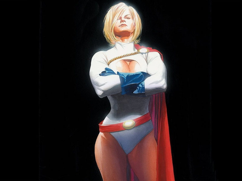 Blonde, Glove, portrait, studio shot, females, one person, indoors, hairstyle, standing, beautiful woman, blond hair, Cape, 720P, adult, Power Girl, Short Hair