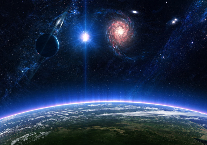 art, stars, Space, planet, 3d, 1080P, sci-fi