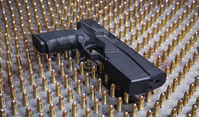 integrated silencer, a lot of ammo, SilencerCo Maxim 9, USA, gun, cartridges, 5K, Maxim 9, silent