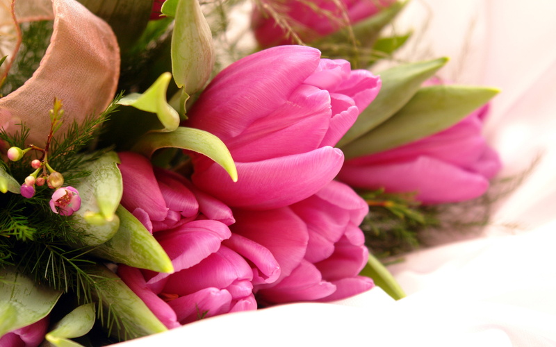 pink, 2K, flowers, fancy
