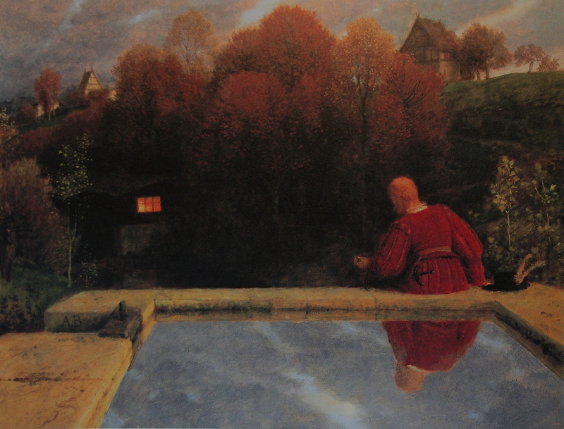 2K, pool, Symbolism, Return home, 1887, Arnold .. ..