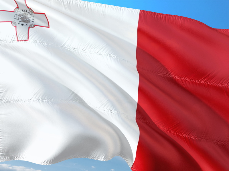 no people, leaf, malta, day, mediterranean, patriotism, outdoors, wind, southern europe, close-up, 4K, pride, red, flag, nature, international, environment