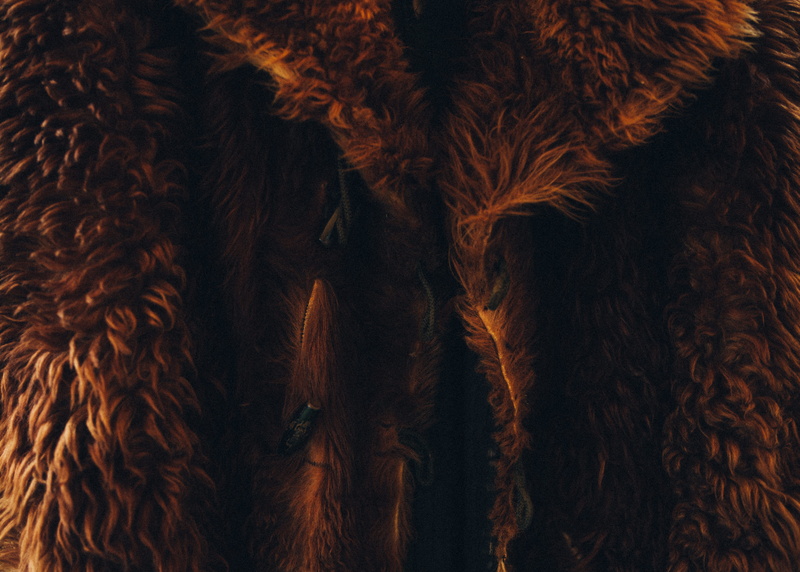outerwear, women, shadow, texture, brown, textile, jacket, backgrounds, shaggy, light reflection, close-up, coat, fur, elegance, toggle button, fashion