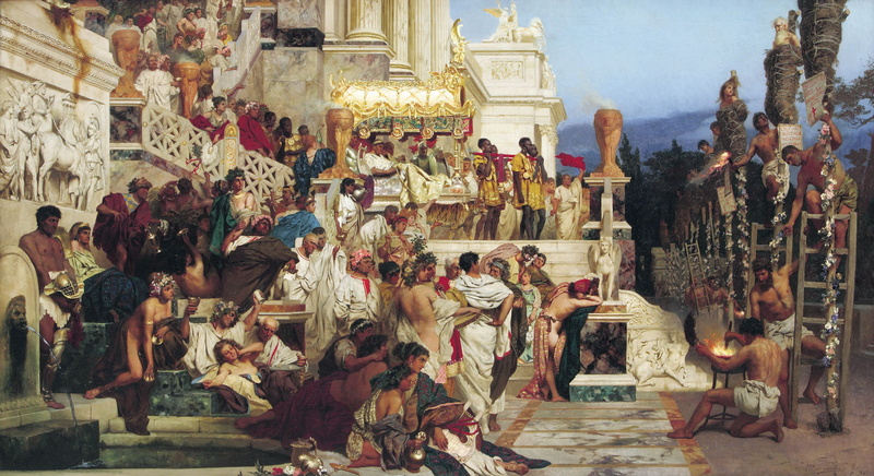 Rome, group of people, Nero, art and craft, arts And Entertainment, painting, creativity, visual Art, fresco, history, place of worship, concepts And Ideas