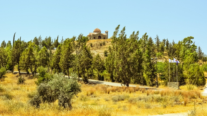 history, outdoors, ancient, no people, beauty in nature, nature, tree, land, ayia varvara, 5K, cyprus, church, tourism, building, ancient civilization