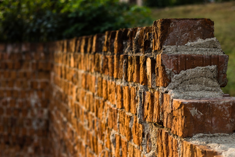 photography, sunset, houses, close-up, stone Material, no people, house, brick, stones, day, concrete, street, home, atmosphere, wall, barrier, bricks