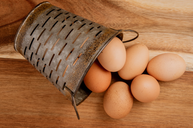 steel, agency, food and drink, personal accessory, no people, easter egg, healthy eating, fragility, household equipment, stilllife, high angle view, egg