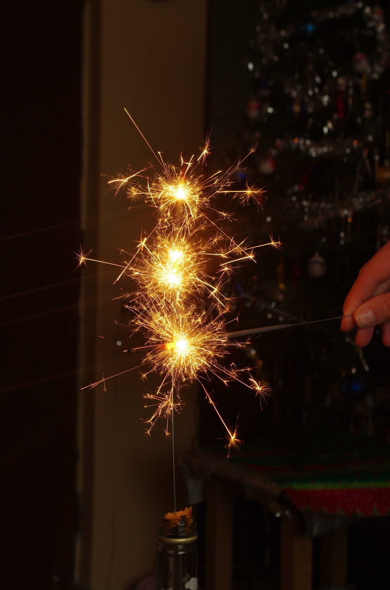 Spark, long exposure, human hand, firework, lifestyles, new year, holding, motion, the idea of, new year day, hand, real people, burning, 2015, unrecognizable person