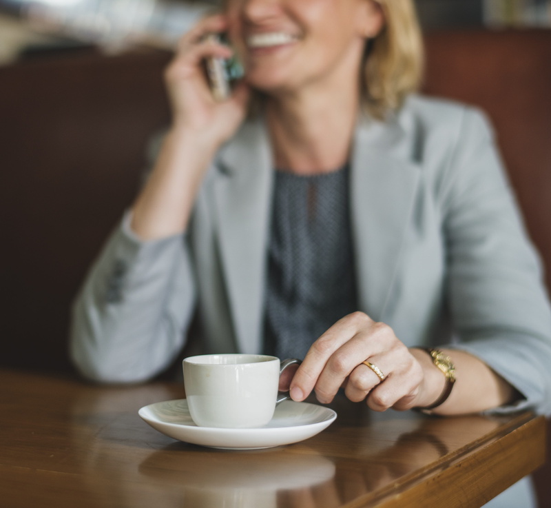 drinking, cup, refreshment, food and drink, connection, front view, person, digital device, crockery, formal, american, table, coffee - drink, mature adult